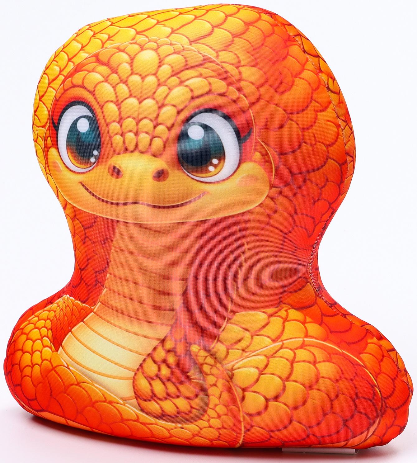 Антистресс игрушка «Змея», оранжевая