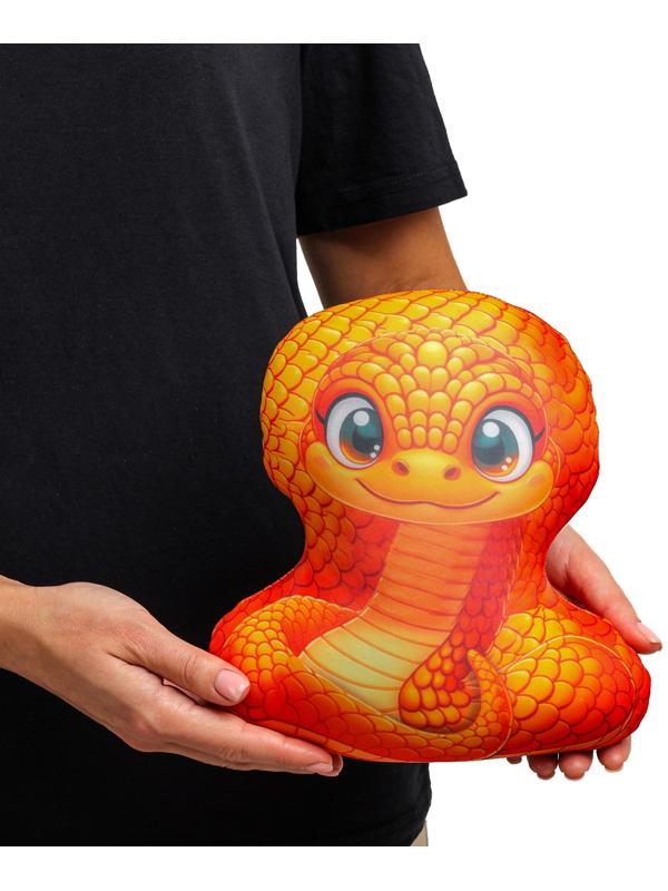 Антистресс игрушка «Змея», оранжевая