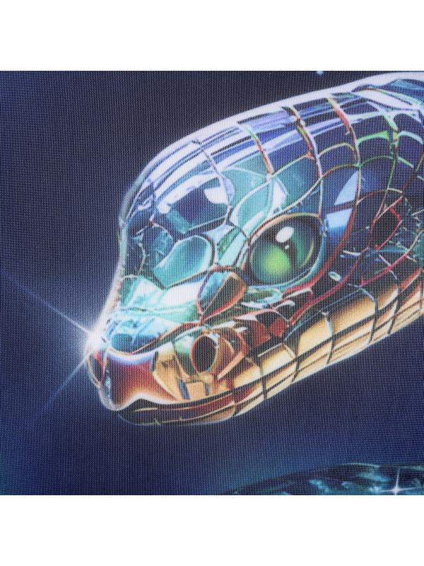 Подушка декоративная антистресс «Змея», синяя