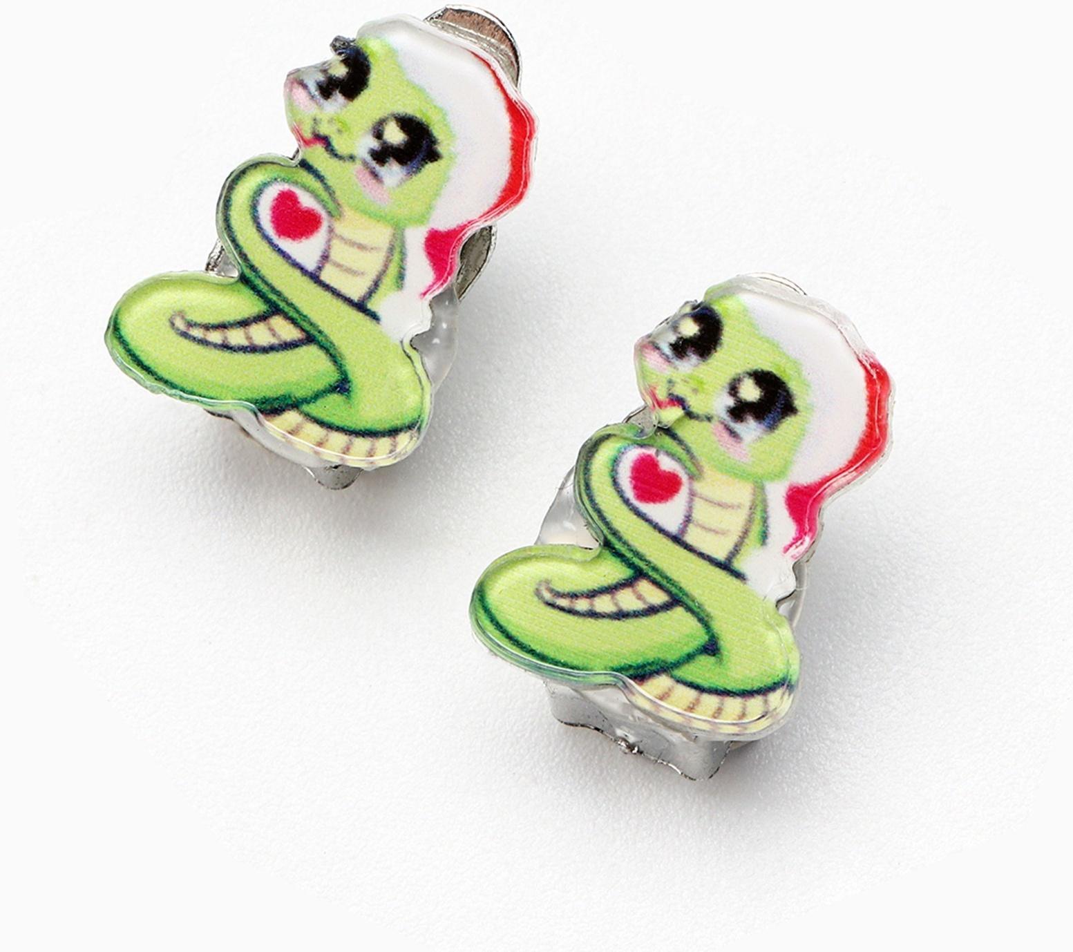 Серьги клипсы детские новогодние «Стильная девочка» на Новый год, 7 х 9 см