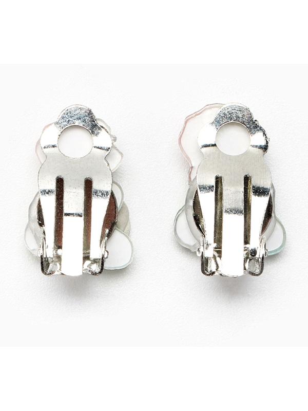 Серьги клипсы детские новогодние «Стильная девочка» на Новый год, 7 х 9 см