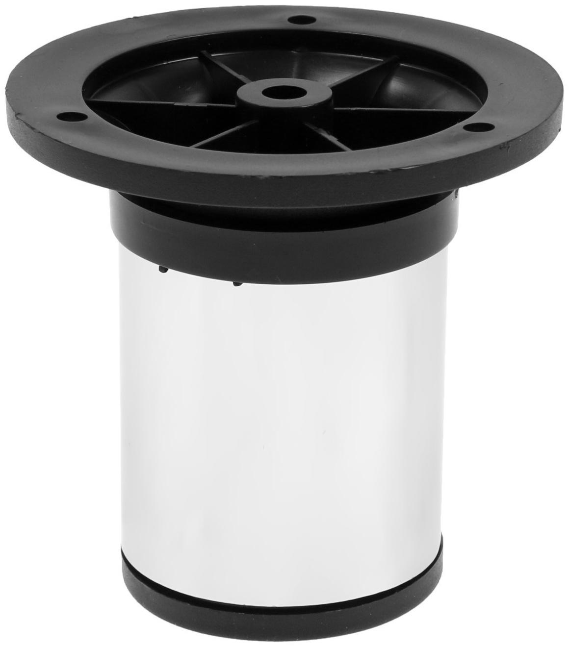 Опора регулируемая OR=001CR ТУНДРА, d=50 мм, H=80 мм, цвет хром, 4 шт.