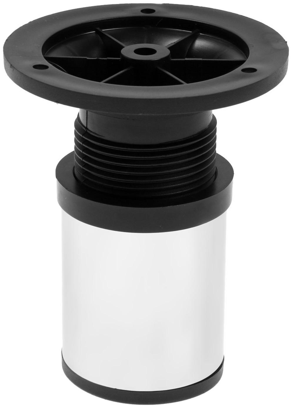 Опора регулируемая OR=001CR ТУНДРА, d=50 мм, H=80 мм, цвет хром, 4 шт.