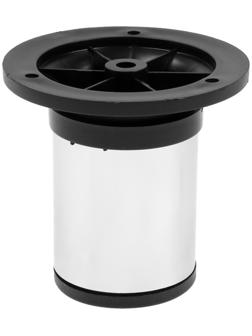 Опора регулируемая OR=001CR ТУНДРА, d=50 мм, H=80 мм, цвет хром, 4 шт.