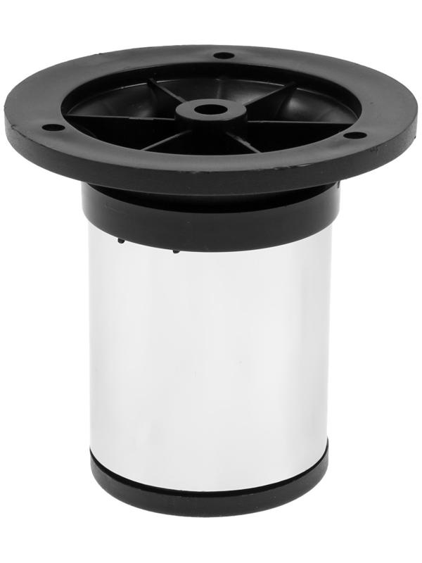 Опора регулируемая OR=001CR ТУНДРА, d=50 мм, H=80 мм, цвет хром, 4 шт.