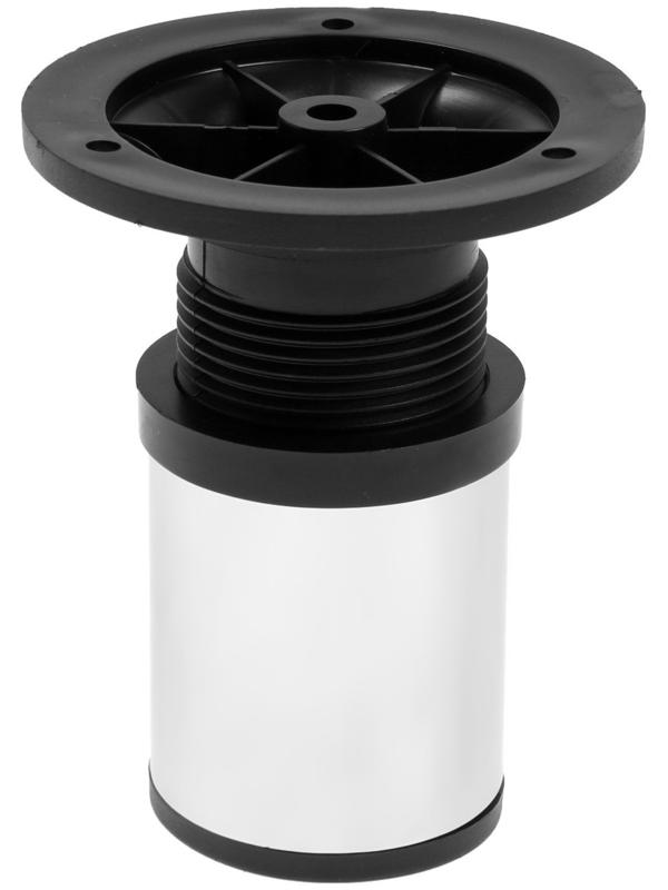 Опора регулируемая OR=001CR ТУНДРА, d=50 мм, H=80 мм, цвет хром, 4 шт.