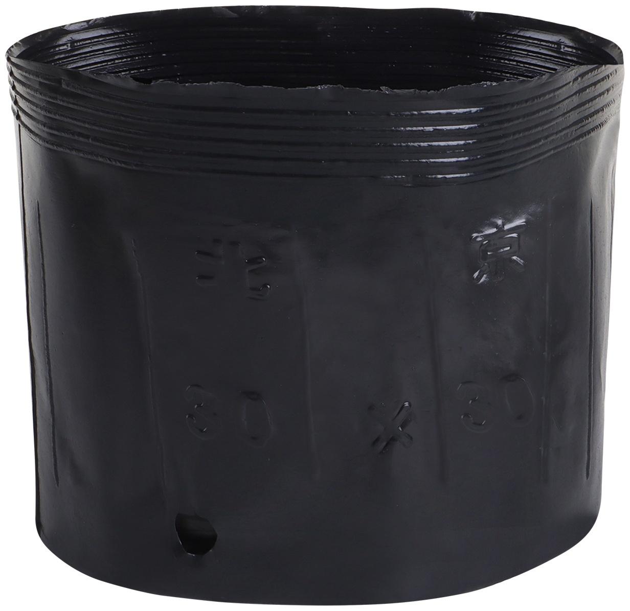 Пакет для рассады, 10 л, d = 25 см, h = 26 см, полиэтилен, чёрный, Greengo