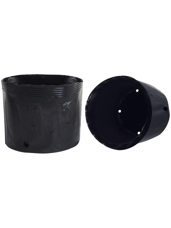 Пакет для рассады, 10 л, d = 25 см, h = 26 см, полиэтилен, чёрный, Greengo