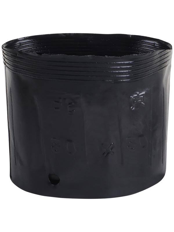 Пакет для рассады, 10 л, d = 25 см, h = 26 см, полиэтилен, чёрный, Greengo