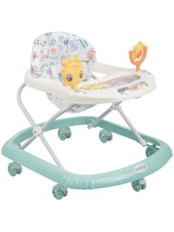 Ходунки «Солнышко», 7 колес, музыкальные игрушки, бирюзовый
