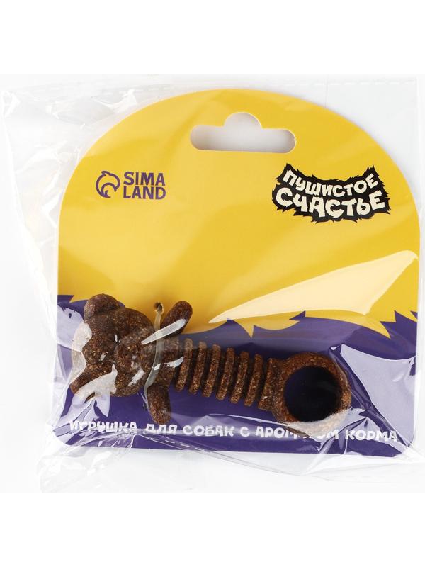 Игрушка для собак жевательная со ароматом корма «Медвежонок», 9 х 4.5 см