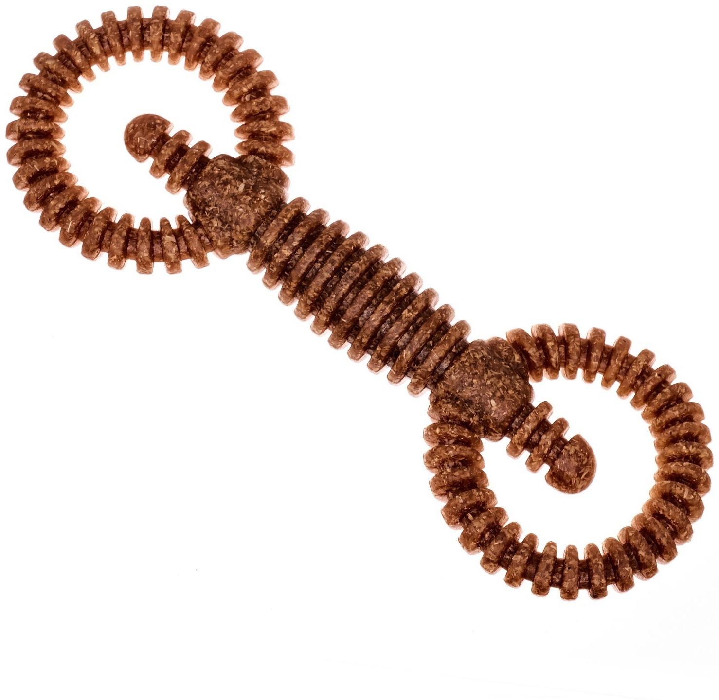 Игрушка для собак жевательная со ароматом корма «2 кольца», 16 х 5 см