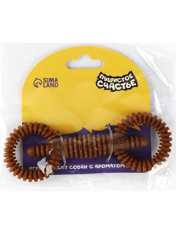 Игрушка для собак жевательная со ароматом корма «2 кольца», 16 х 5 см