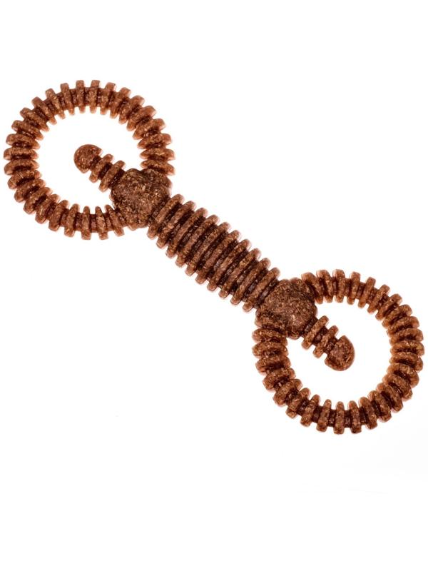 Игрушка для собак жевательная со ароматом корма «2 кольца», 16 х 5 см