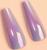 Накладные ногти «Перламутр», 12 шт, с клеевыми пластинами, форма балерина, фиолетовые