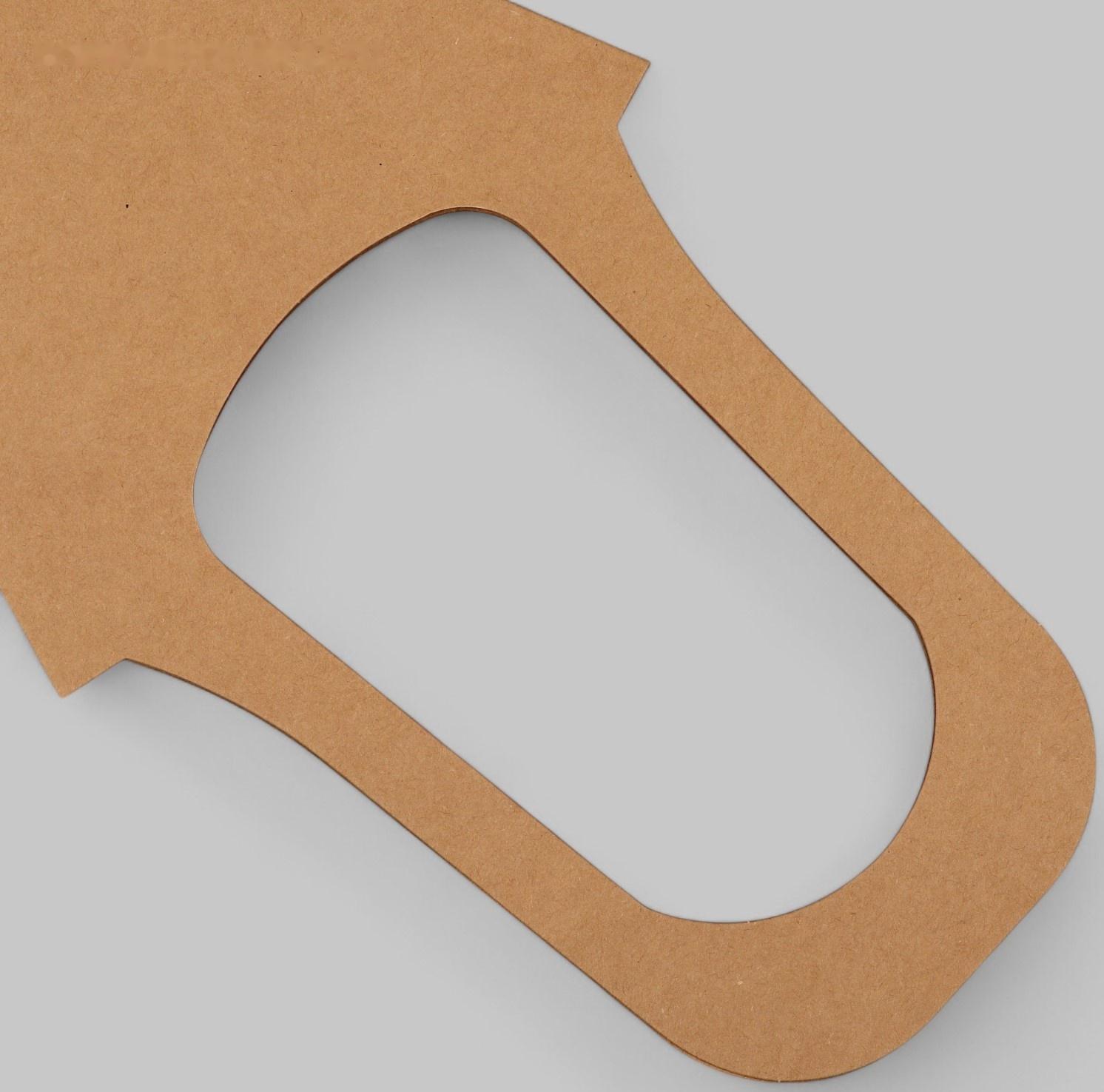 Переноска для цветов, крафт, без дна, 35×19 см