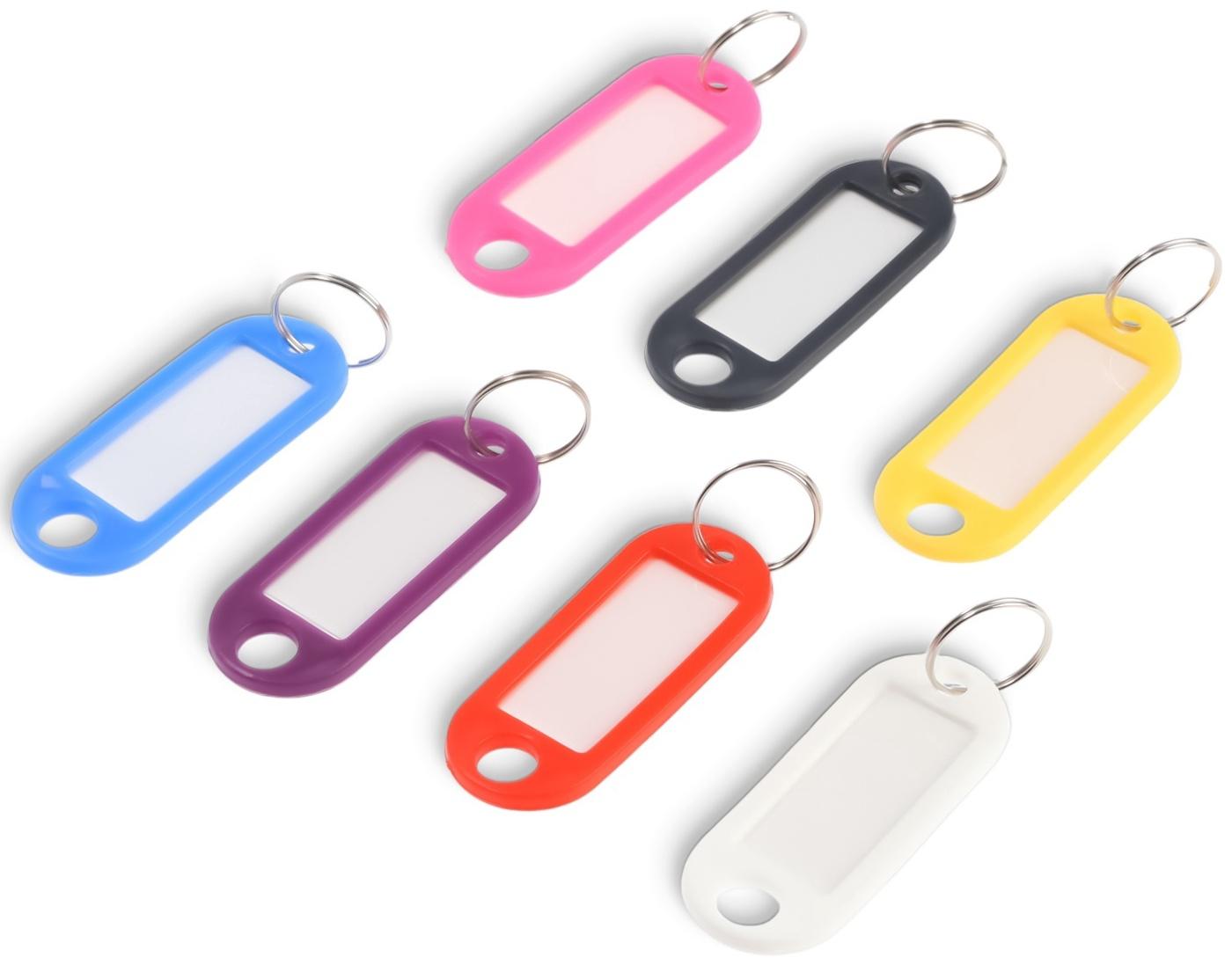 Бирка для ключей АЛЛЮР, пластик, цвет микс