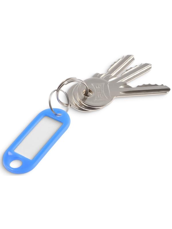 Бирка для ключей АЛЛЮР, пластик, цвет микс