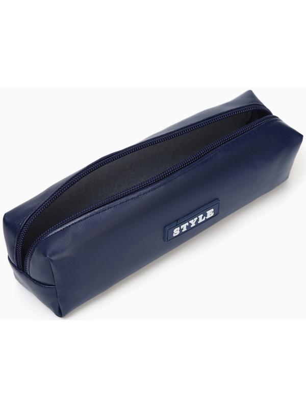 Косметичка-пенал на молнии Style, тёмно-синяя