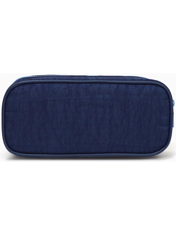 Косметичка-пенал на молнии с карманом, «Звезда», синяя