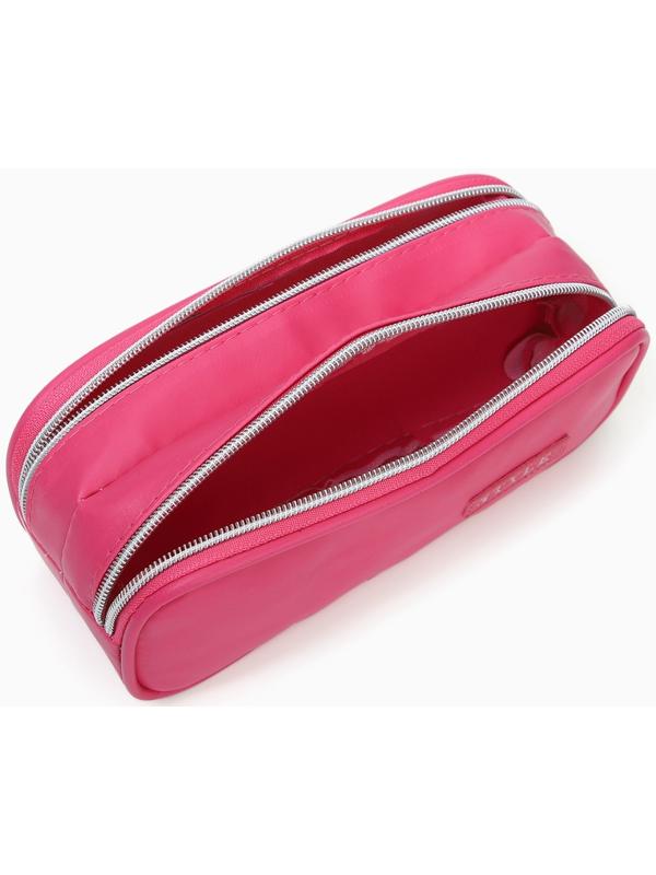 Косметичка-пенал на молнии с отделами, Style, малиновая