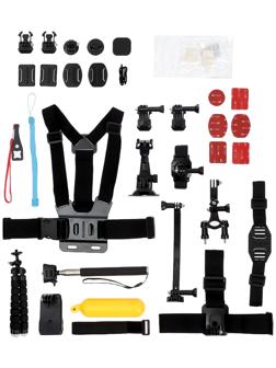 Набор аксессуаров для Экшн-камеры, 50 предметов, сумка для хранения