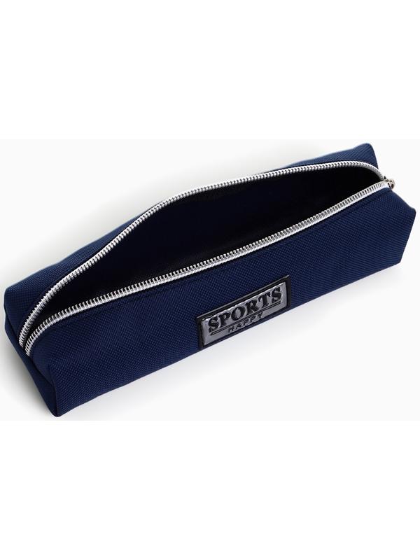 Косметичка-пенал на молнии Sports happy, синяя
