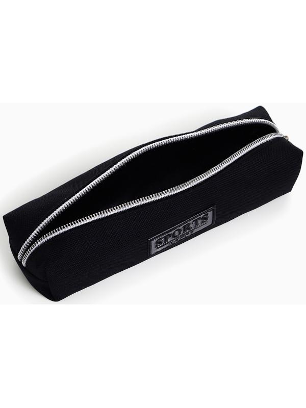 Косметичка-пенал на молнии Sports happy, чёрная