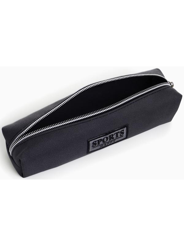 Косметичка-пенал на молнии Sports happy, серая