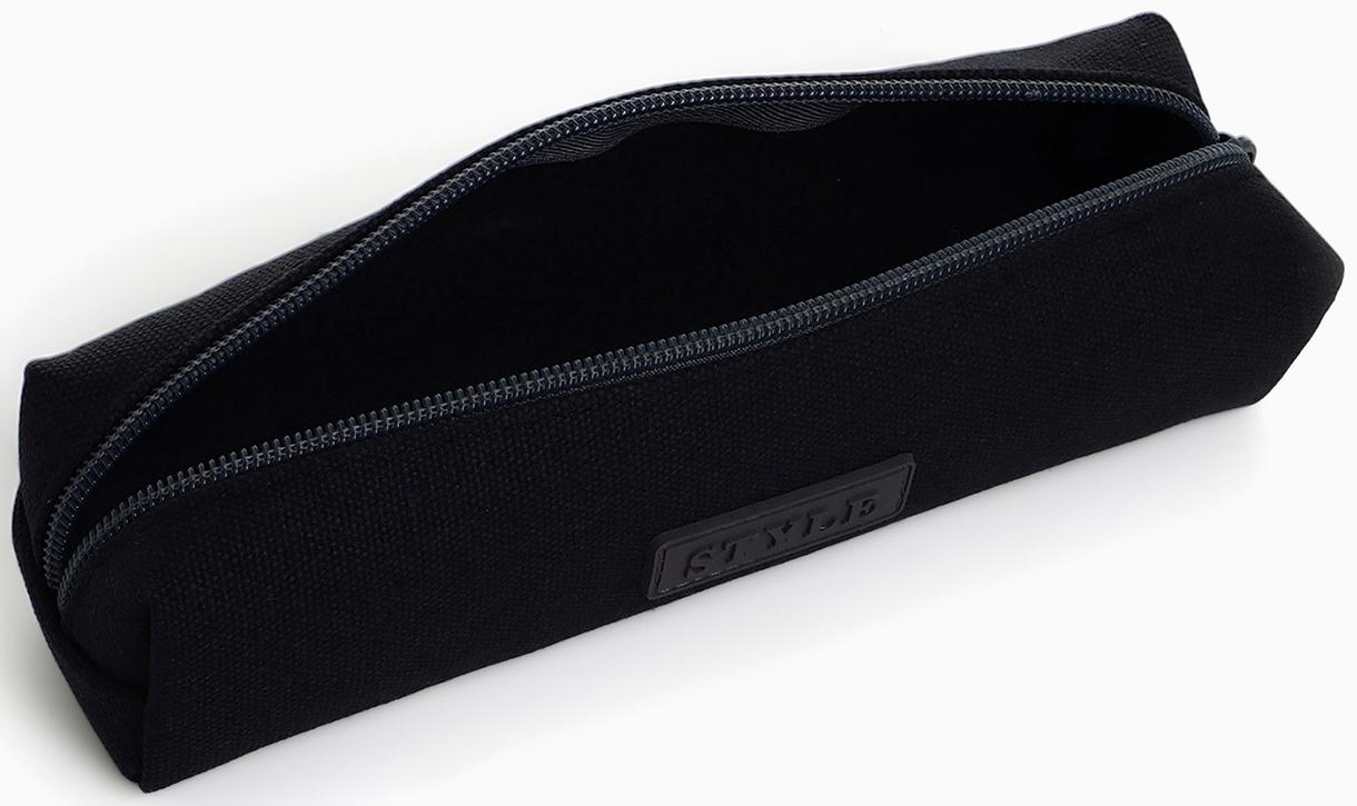 Косметичка-пенал на молнии Style, серая