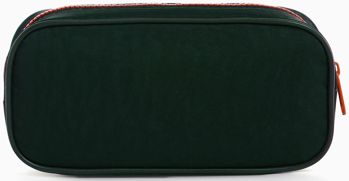 Косметичка-пенал на молнии с карманом, «Звезда», хаки