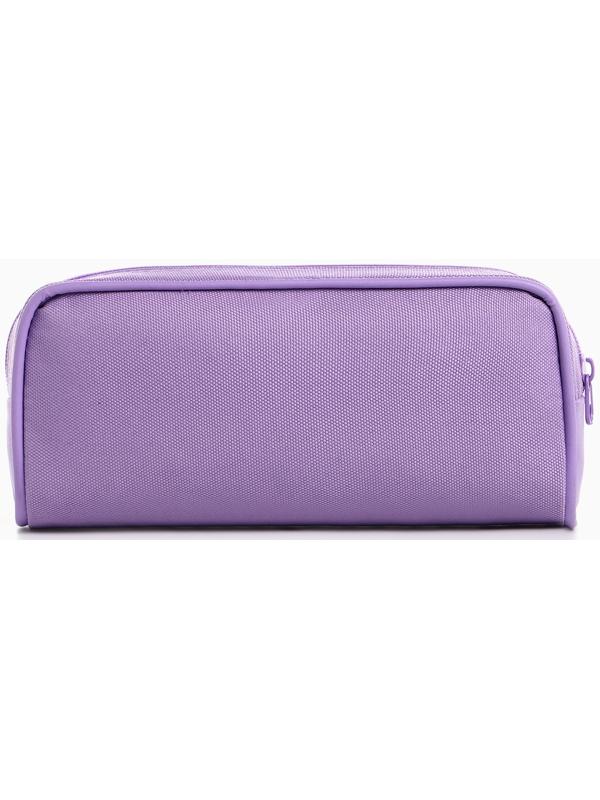 Косметичка-пенал на молнии с карманом, Style, сиреневая