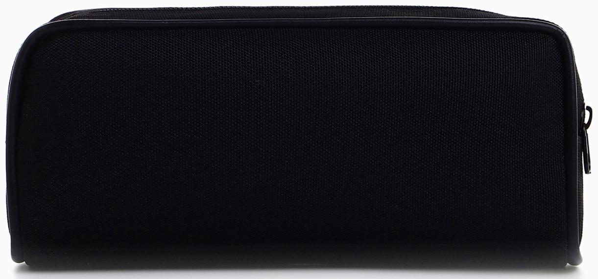 Косметичка-пенал на молнии с карманом, Style, чёрная