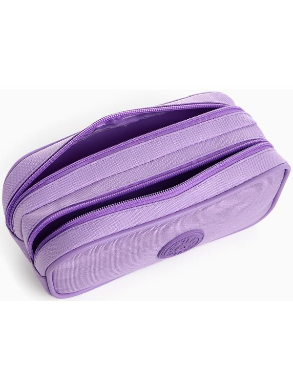 Косметичка-пенал на молнии с отделами, «Звезда», сиреневая
