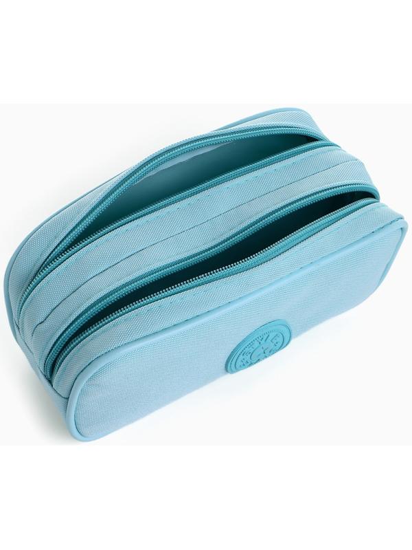 Косметичка-пенал на молнии с отделами, «Звезда», голубая
