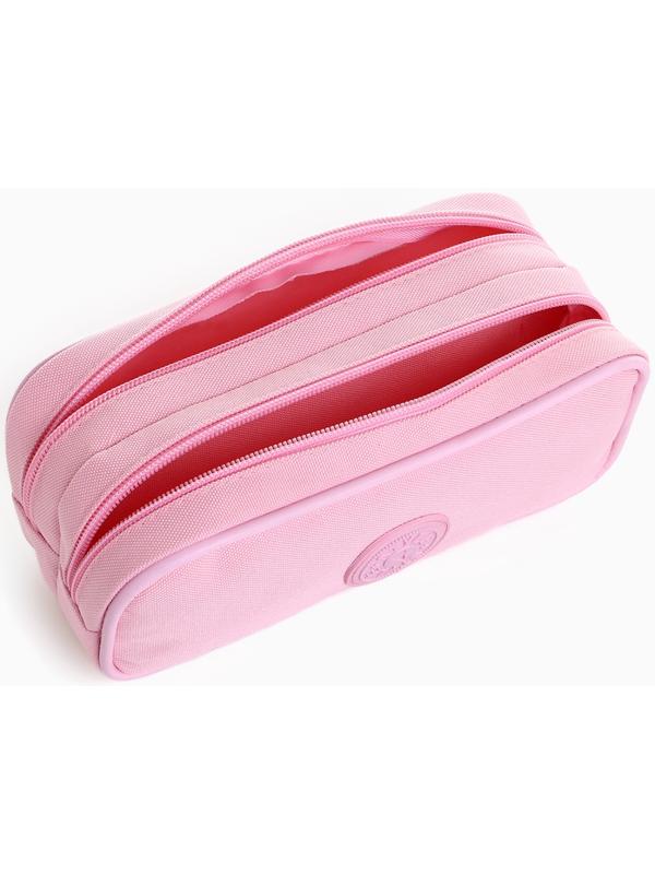 Косметичка-пенал на молнии с отделами, «Звезда», розовая