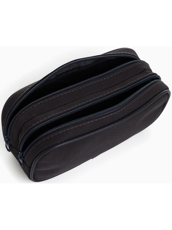 Косметичка-пенал на молнии с отделами, «Звезда», тёмно-серая