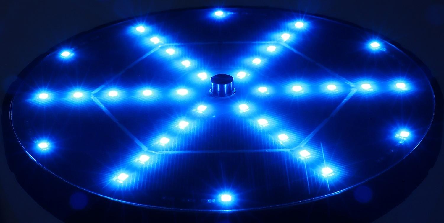 Фонтан на солнечной батарее,  h=0,55 метра, 180 л/ч, 7 Вт,  LED-подсветка, JT-180-36LED