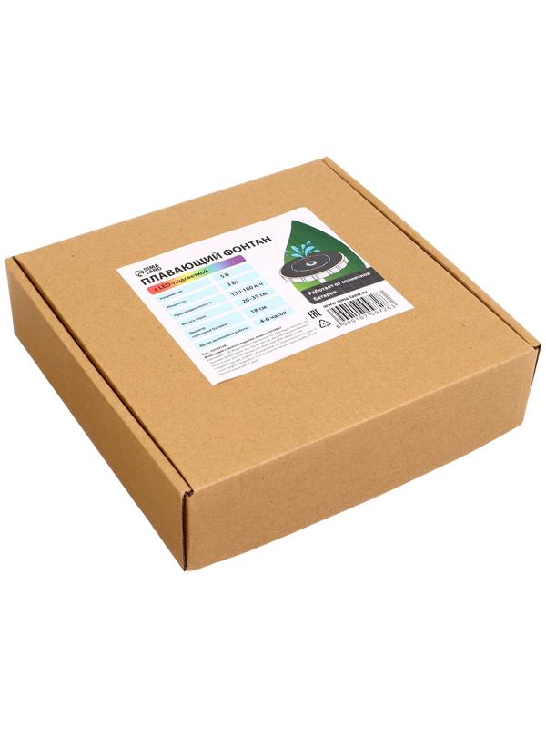 Фонтан на солнечной батарее,  h=0,55 метра, 180 л/ч, 7 Вт,  LED-подсветка, JT-180-23LED