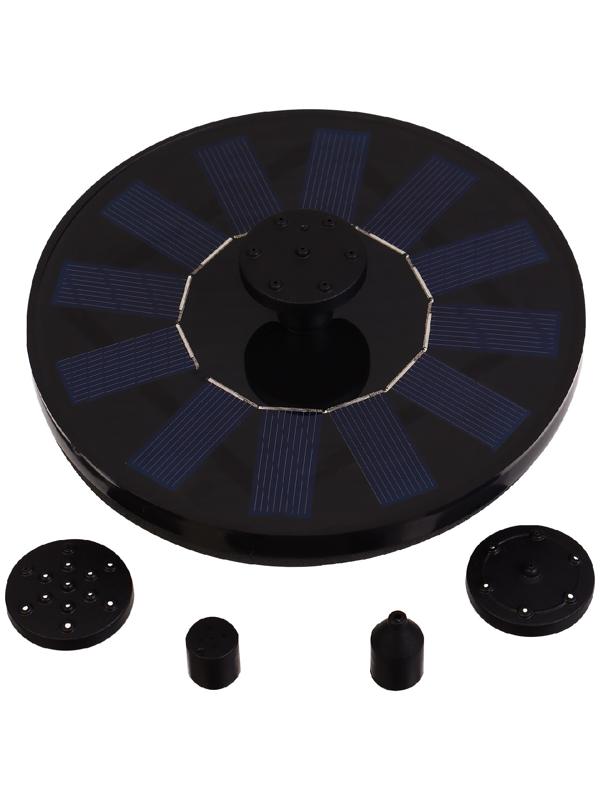 Фонтан на солнечной батарее  h=0,55 метра, 150 л/ч, 7 Вт, JT-130F1