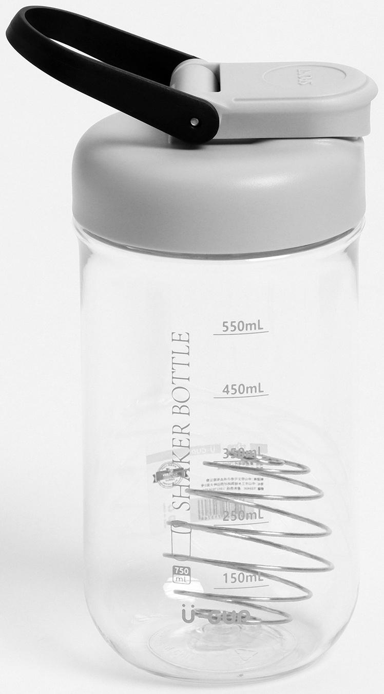 Шейкер спортивный для коктейлей и воды 550 мл, с мерной шкалой, тритан, 7.5 х 18 см