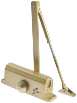 Доводчик дверной ТУНДРА d=80GP, до 80 кг, цвет золото