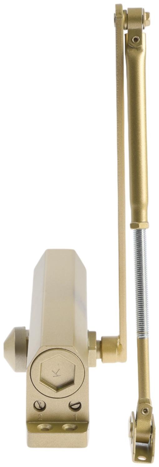 Доводчик дверей ТУНДРА d=150GP, до 150 кг, цвет золото