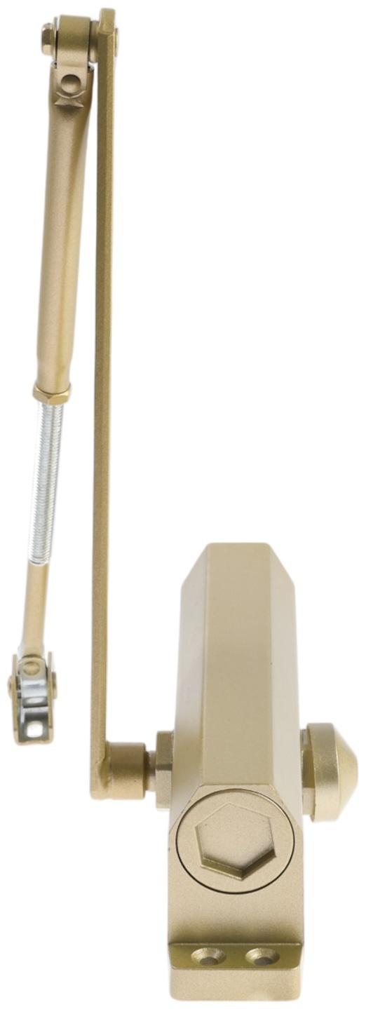 Доводчик дверей ТУНДРА d=150GP, до 150 кг, цвет золото