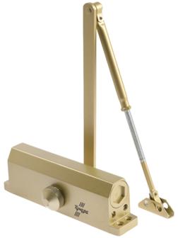 Доводчик дверей ТУНДРА d=150GP, до 150 кг, цвет золото