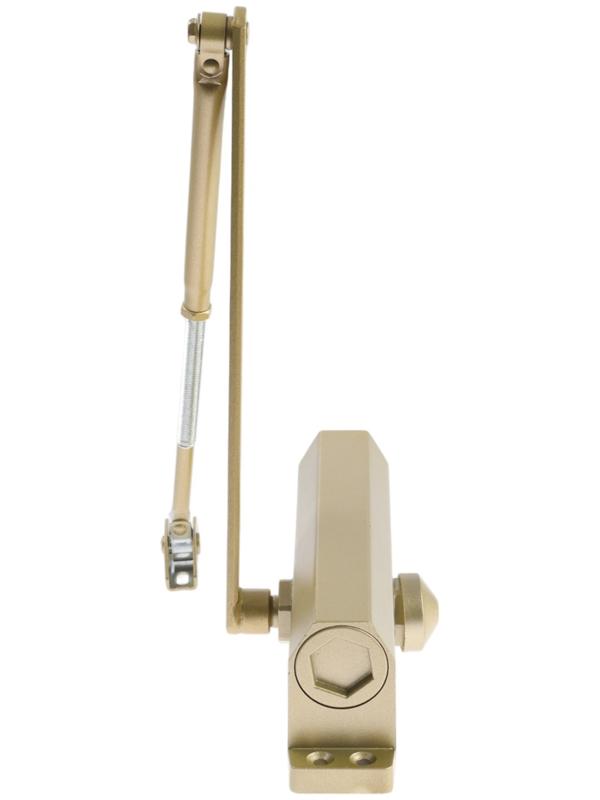 Доводчик дверей ТУНДРА d=150GP, до 150 кг, цвет золото