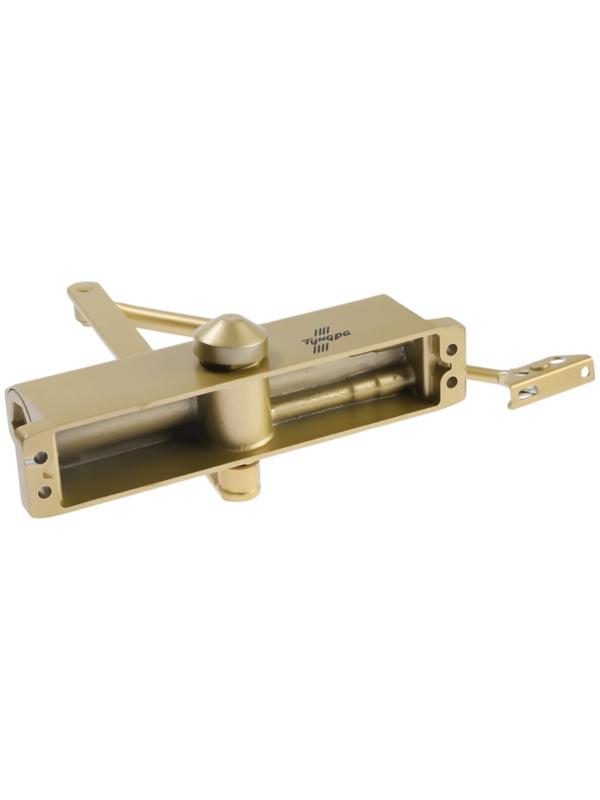 Доводчик дверей ТУНДРА d=150GP, до 150 кг, цвет золото