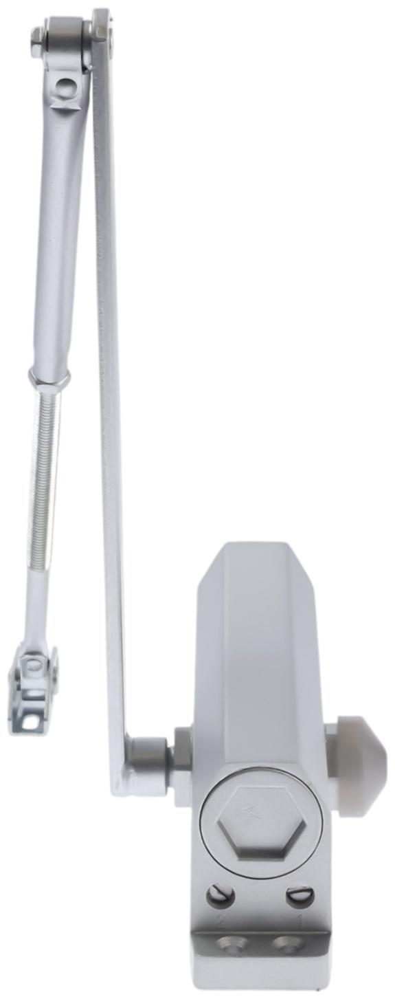 Доводчик дверей ТУНДРА d=150SL, до 150 кг, цвет серебро