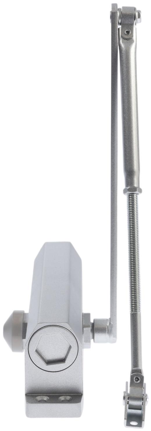 Доводчик дверей ТУНДРА d=150SL, до 150 кг, цвет серебро