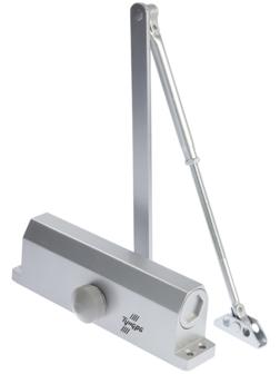 Доводчик дверей ТУНДРА d=150SL, до 150 кг, цвет серебро